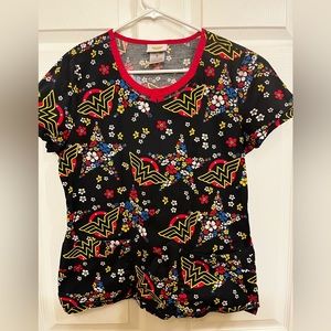 Wonder Woman Scrub Top